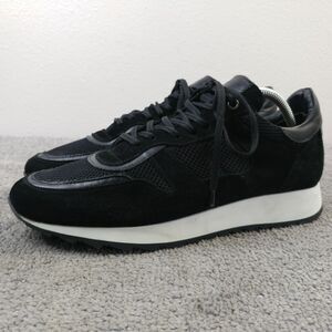 Good Man Brand Sneakers Mens Size 9.5 Shoes Black Low Top Lace Up Made In Italy